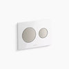 Kohler Skim® Dual-flush actuator plate for 2" x 4" in-wall tank and carrier system
