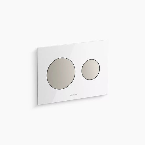 Kohler Skim® Dual-flush actuator plate for 2" x 4" in-wall tank and carrier system