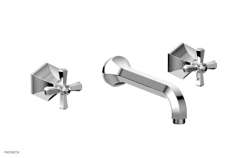 Phylrich LE VERRE & LA CROSSE Wall Tub Set - Cross Handles K1171