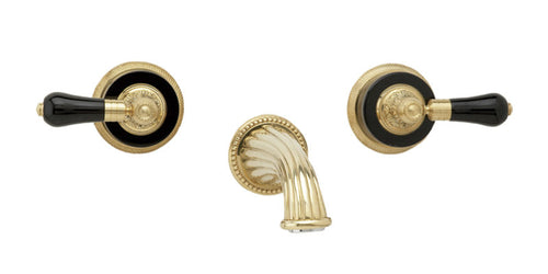 Phylrich VERSAILLES Wall Tub Set - Frienze Black Onyx K1244