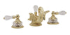 Phylrich SWAN Widespread Faucet Cut Crystal Lever Handles K183