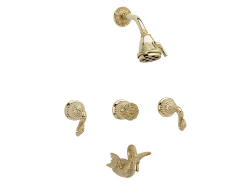Phylrich SWAN Three Handle Tub and Shower Set K2123