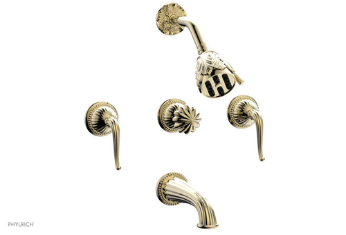 Phylrich GEORGIAN & BARCELONA Three Handle Tub and Shower Set K2141