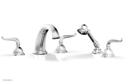 Phylrich GEORGIAN & BARCELONA Deck Tub Set with Hand Shower - Lever Handles K2141P1