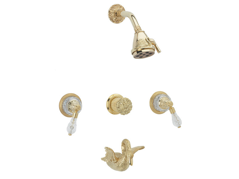 Phylrich SWAN Three Handle Tub and Shower Set K2183