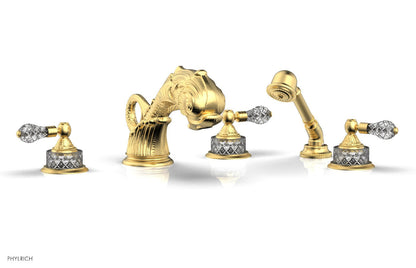 Phylrich DOLPHIN Deck Tub Set with Hand Shower K2184M1