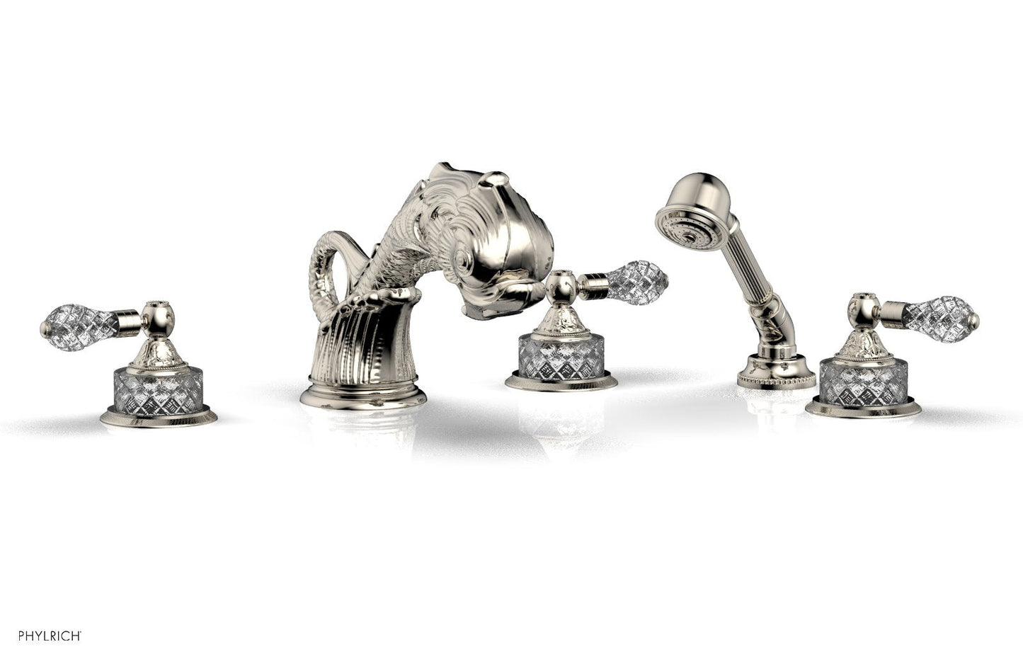 Phylrich DOLPHIN Deck Tub Set with Hand Shower K2184M1