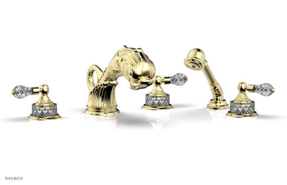 Phylrich DOLPHIN Deck Tub Set with Hand Shower K2184M1