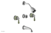 VERSAILLES Three Handle Tub and Shower Set - Green Onyx K2240