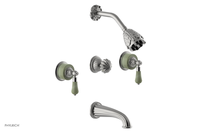 VERSAILLES Three Handle Tub and Shower Set - Green Onyx K2240