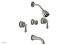 VERSAILLES Three Handle Tub and Shower Set - Green Onyx K2240