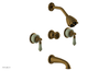 VERSAILLES Three Handle Tub and Shower Set - Green Onyx K2240