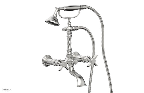 Phylrich BASIC Exposed Tub & Hand Shower - Blade Cross Handle K2393-08