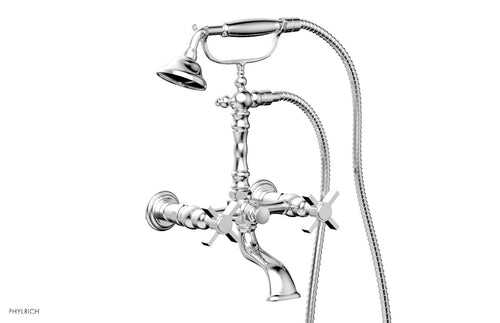Phylrich BASIC Exposed Tub & Hand Shower - Blade Cross Handle K2393-08