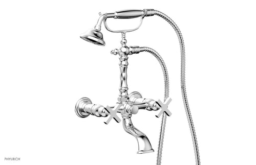 Phylrich HEX MODERN Exposed Tub & Hand Shower - Cross Handle K2393-22