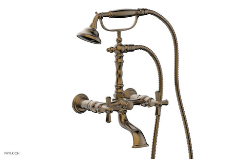 Phylrich LE VERRE & LA CROSSE Exposed Tub & Hand Shower - Cross Handle K2393-26