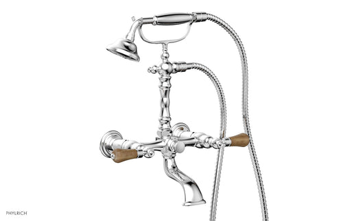 Phylrich REGENT Exposed Tub & Hand Shower - Montaione Brown Onyx Handle K2393-31