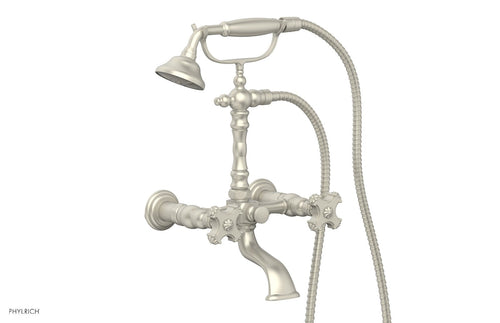 Phylrich MARVELLE Exposed Tub & Hand Shower - Cross Handle K2393-53
