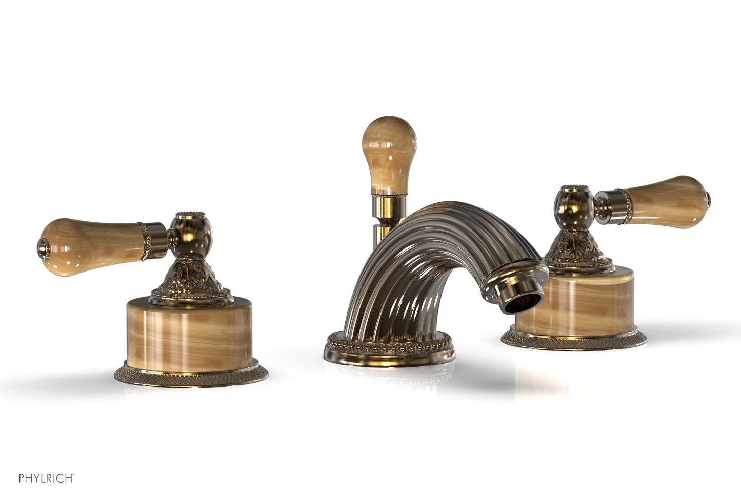 Phylrich VERSAILLES Widespread Faucet - Montaione Brown Onyx K241