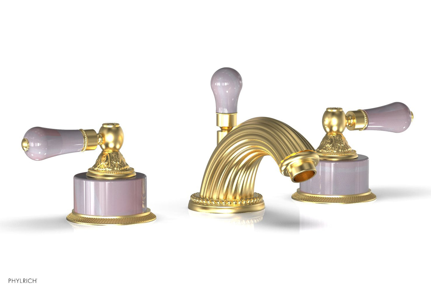 Phylrich VERSAILLES Widespread Faucet - Pink Onyx K243
