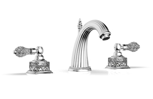 Phylrich REGENT CUT CRYSTAL Widespread Faucet Cut Crystal Lever Handles K280