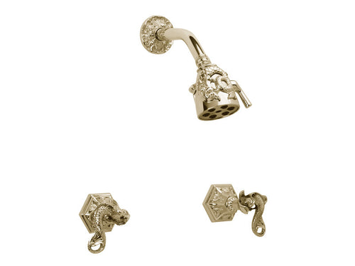 Phylrich DOLPHIN Two Handle Shower Set Dolphin Lever Handles K3101