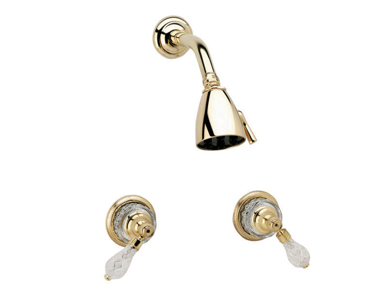 Phylrich REGENT CUT CRYSTAL Two Handle Shower Set K3181