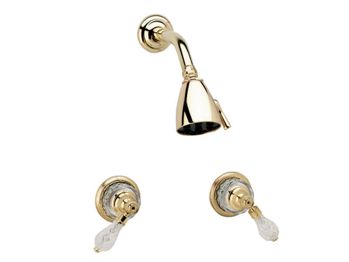 Phylrich REGENT CUT CRYSTAL Two Handle Shower Set K3181
