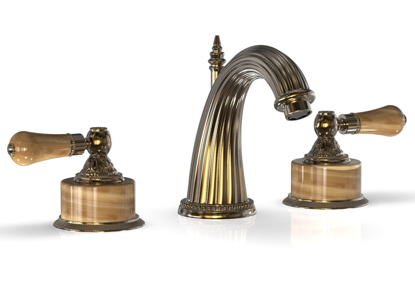 Phylrich VERSAILLES Widespread Faucet - Montaione Brown Onyx K331