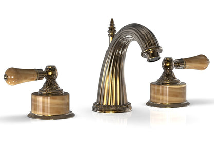 Phylrich VERSAILLES Widespread Faucet - Montaione Brown Onyx K331