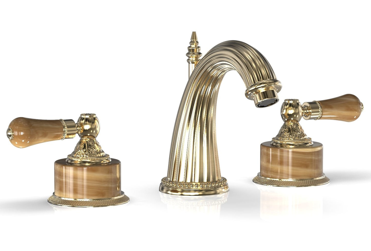 Phylrich VERSAILLES Widespread Faucet - Montaione Brown Onyx K331