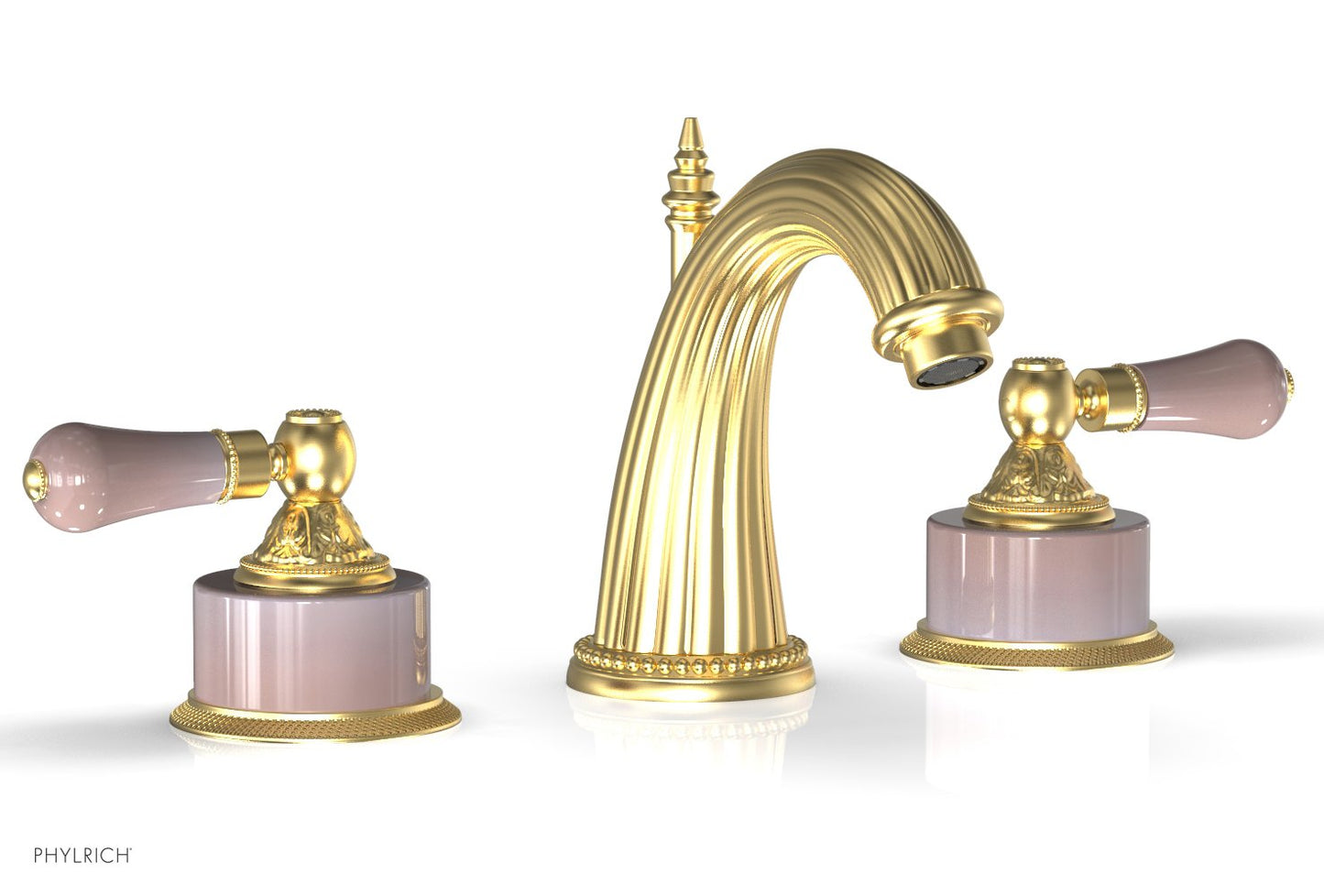 Phylrich VERSAILLES Widespread Faucet - Pink Onyx K333