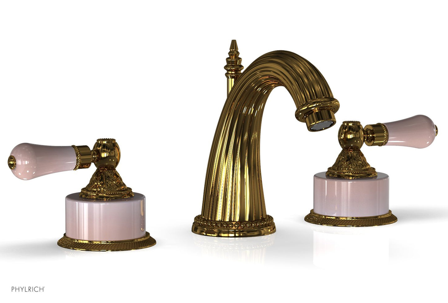 Phylrich VERSAILLES Widespread Faucet - Pink Onyx K333