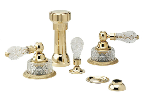 Phylrich REGENT CUT CRYSTAL Four Hole Bidet Set K4181