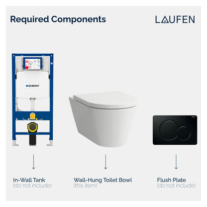 Laufen Kartell Wall Hung Toilet Complete Set with Geberit Carrier - Golzar Home