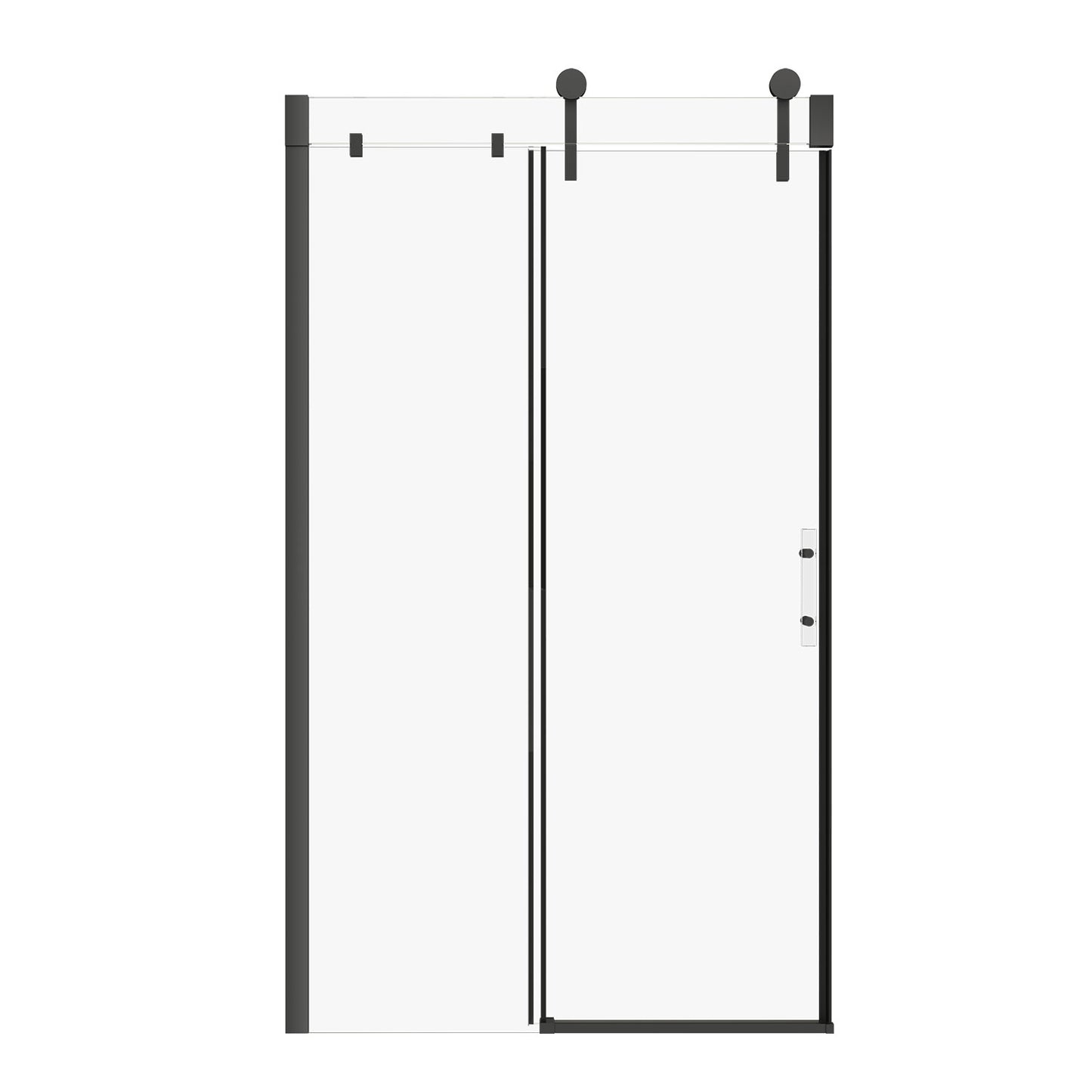 Shower door 60", in alcove, in chrome