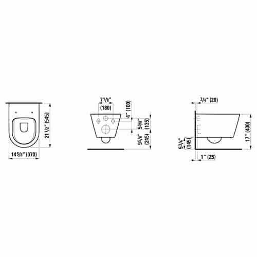 Laufen Kartell Wall Hung Toilet - Golzar Home