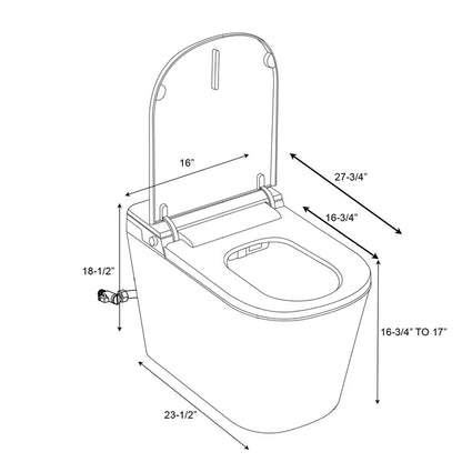 Kodaen HygeniQ Smart toilets with built-in tank Integrated Smart Toilet - SMT-M6