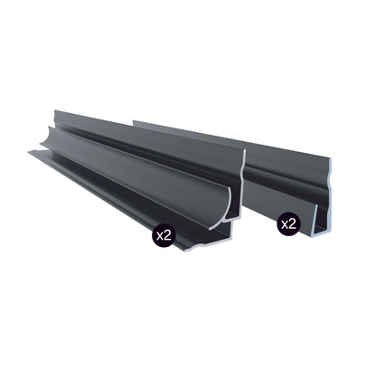 Zitta Aluminum kit for alcove installation black