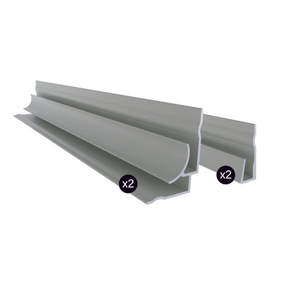 Zitta Aluminum kit for alcove installation black