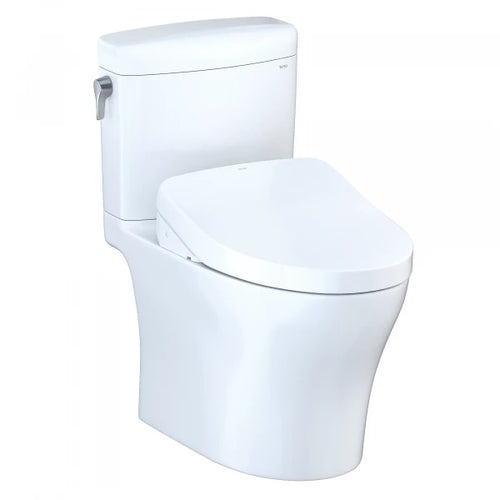 Toto Aquia® IV Cube - WASHLET®+ S550e Two-Piece Toilet - 1.28 GPF & 0.9 GPF - New