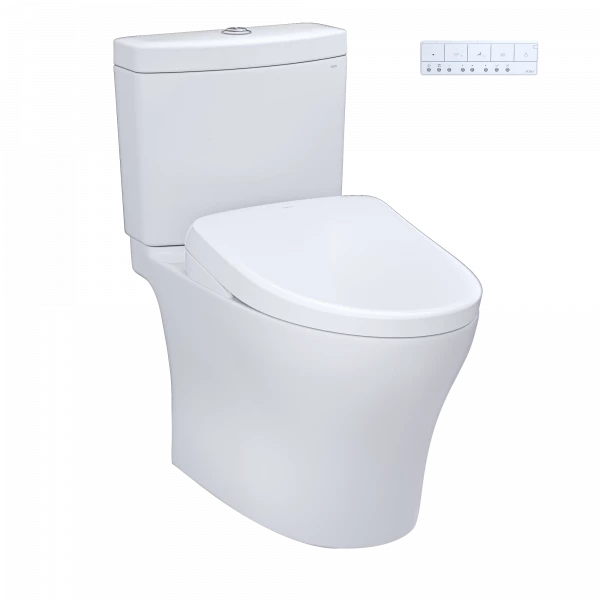 TOTO Aquia® IV - WASHLET®+ S7A Two-Piece Toilet - 1.28 GPF & 0.9 GPF - Universal Height - Auto Flush