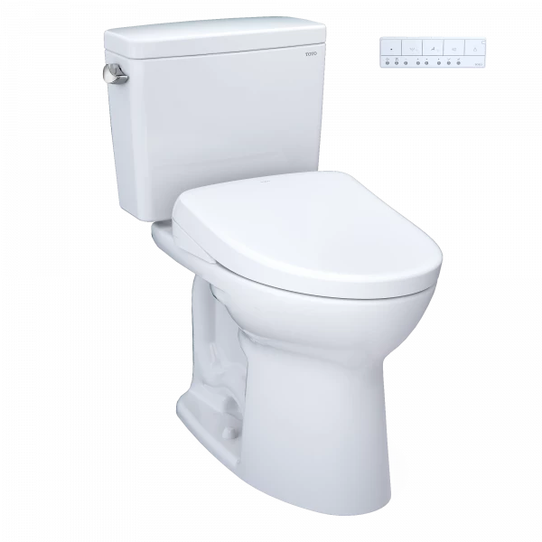 Toto Drake® WASHLET®+ S7A Two-Piece Toilet - 1.28 GPF - Universal Height