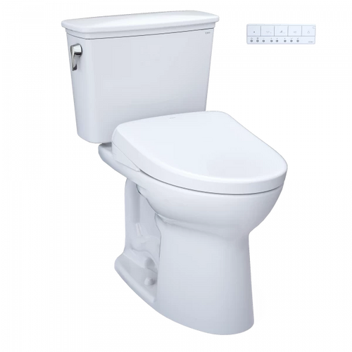 Toto Drake® Transitional WASHLET®+ S7 Two-Piece Toilet - 1.28 GPF - Universal Height - 10" Rough-in