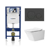 Alps Jewel Wall-Mounted Elongated Toilet Dual-Flush 1.6/1.1 gpf with seat & Geberit Carrier