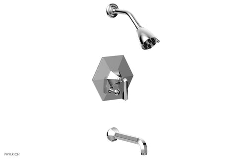 Phylrich LE VERRE & LA CROSSE Pressure Balance Tub and Shower Set - Lever Handle PB2170
