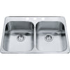 KINDRED Steel Queen Drop In Sink -  QDL2031-7-3