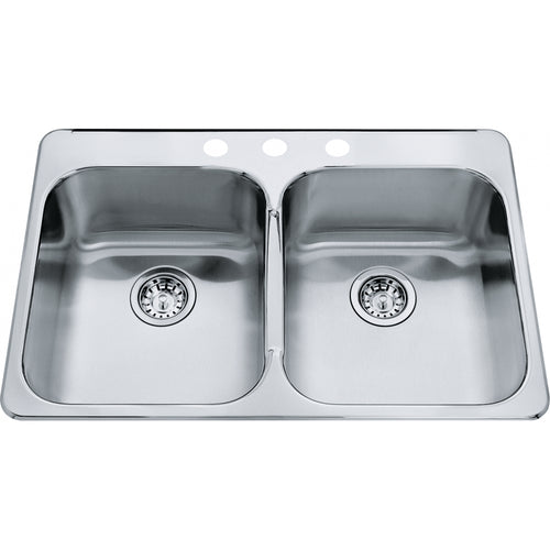 KINDRED Steel Queen Drop In Sink -  QDL2031-7-3