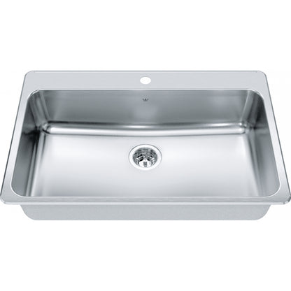 KINDRED Steel Queen Drop In Sink QSLA2233-8-3