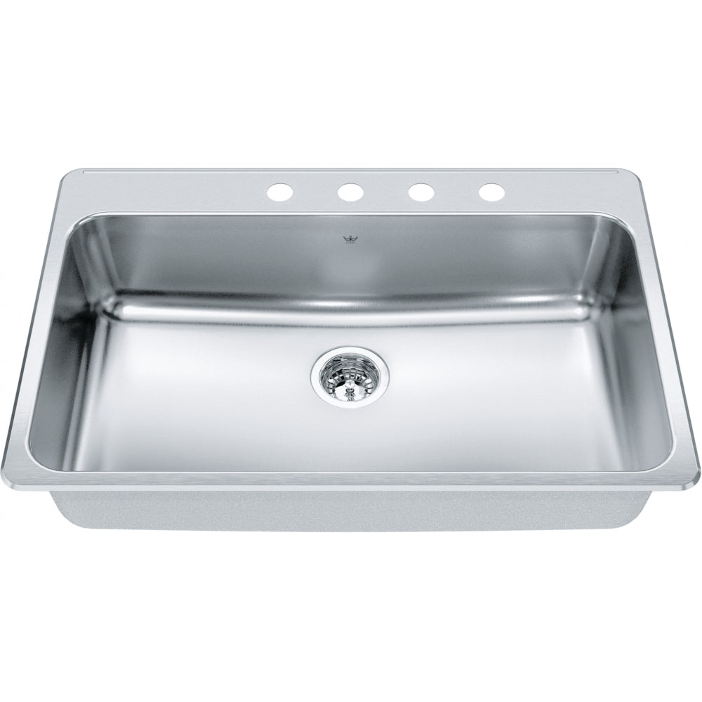 KINDRED Steel Queen Drop In Sink QSLA2233-8-3